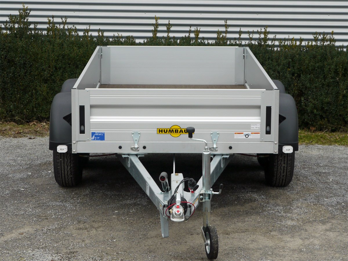 Humbaur Kastenanhänger HA202513 – Ladehöhe 540mm, Bereifung 13" – Ladefläche 251 × 131 cm – 2000 kg – Tandemachser – Ansicht 3