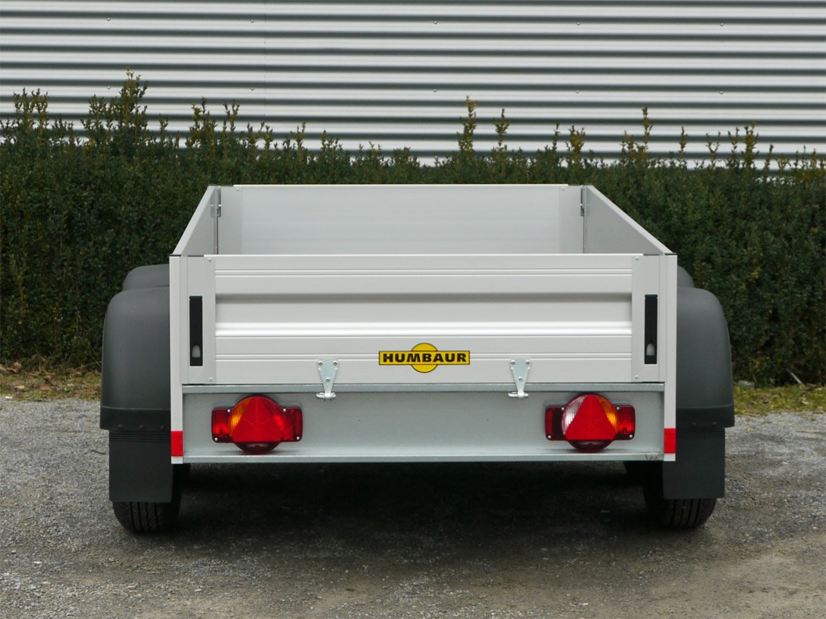 Humbaur Kastenanhänger HA202513 – Ladehöhe 540mm, Bereifung 13" – Ladefläche 251 × 131 cm – 2000 kg – Tandemachser – Ansicht 5