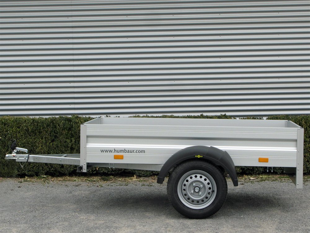 Humbaur Kastenanhänger HA752113 KV – ungebremst, mit Klappe vorne – Ladefläche 205 × 131 cm – 750 kg – Einachser – Ansicht 2