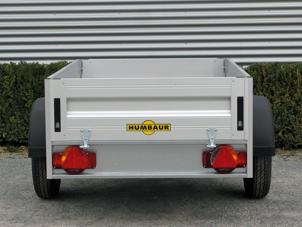 Humbaur Kastenanhänger HA752113 KV – ungebremst, mit Klappe vorne – Ladefläche 205 × 131 cm – 750 kg – Einachser – Ansicht 4
