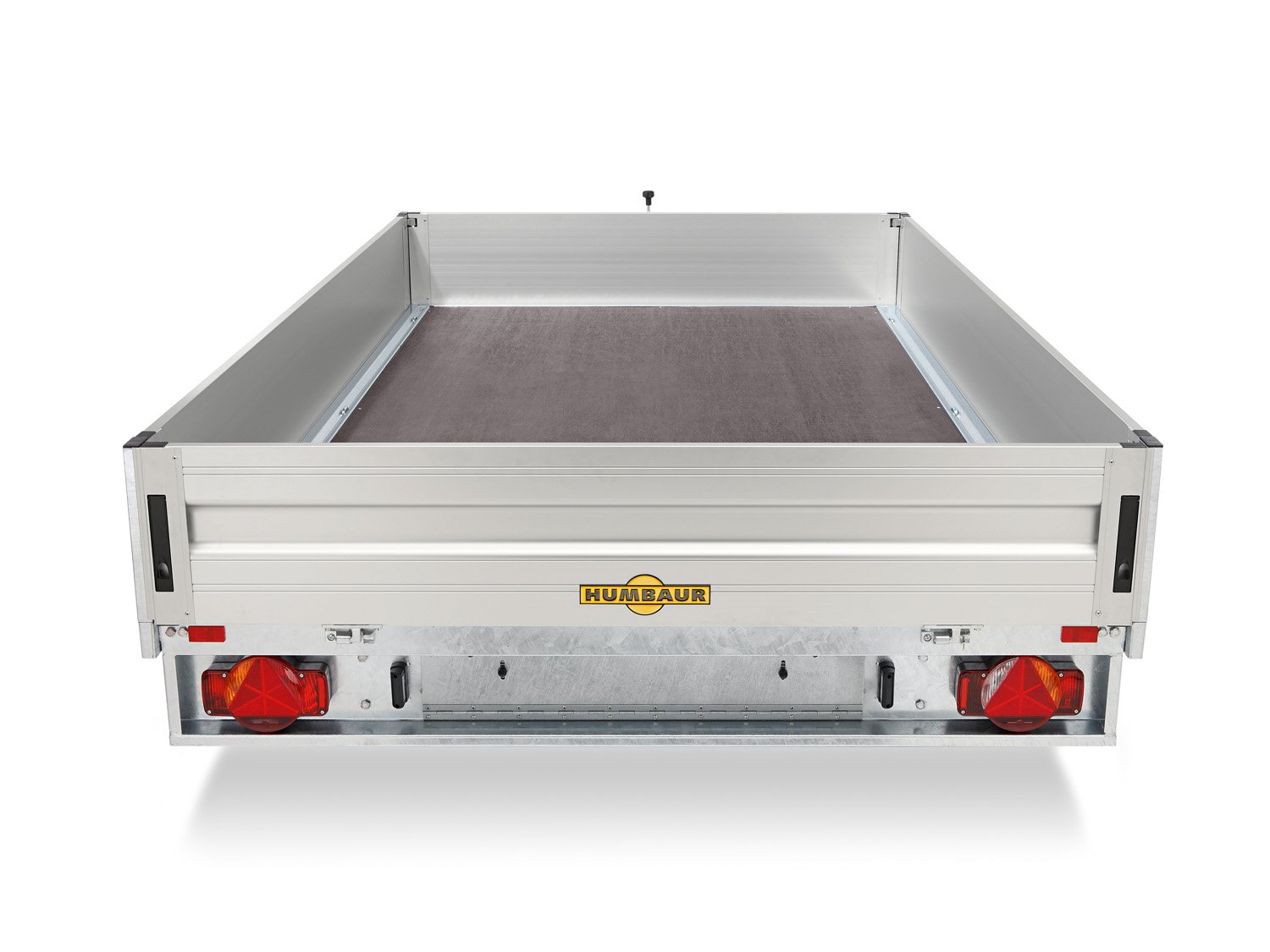 Humbaur Pritschenhochlader HN305225 GR – geschweißter Rahmen, 14 Zurringe – Ladefläche 522 × 247 cm – 3000 kg – Tandemachser – Ansicht 4