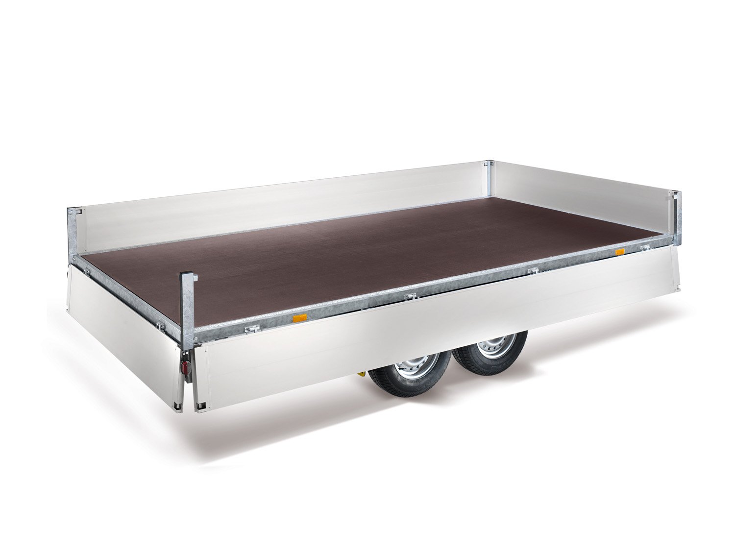 Humbaur Pritschenhochlader HN305225 GR – geschweißter Rahmen, 14 Zurringe – Ladefläche 522 × 247 cm – 3000 kg – Tandemachser – Ansicht 5