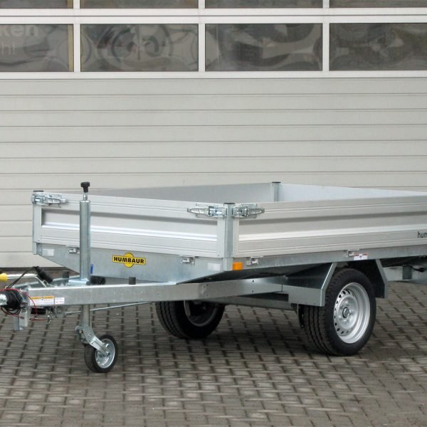 Humbaur Pritschenhochlader HU132314 – 13 Zoll – Ladefläche 230 × 140 cm – 1300 kg – Einachser – Ansicht 1