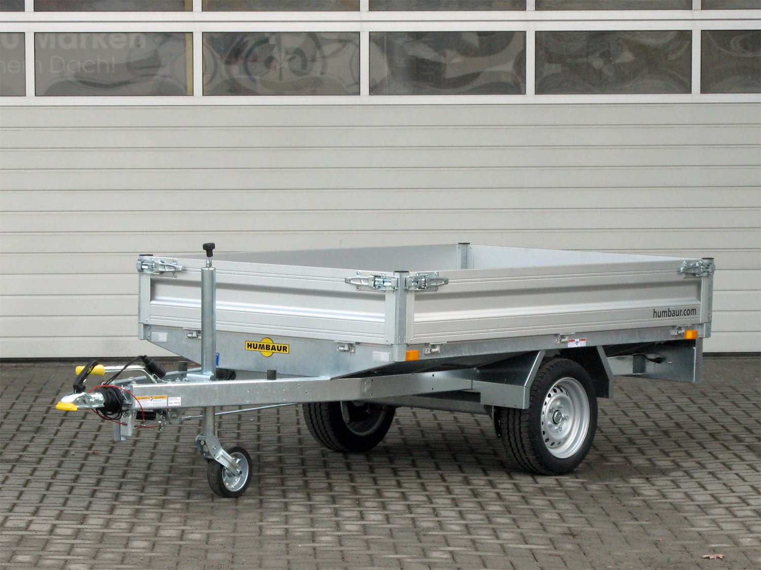 Humbaur Pritschenhochlader HU152314 – Bordwandaufsatz – Ladefläche 230 × 140 cm – 1500 kg – Einachser – Ansicht 4