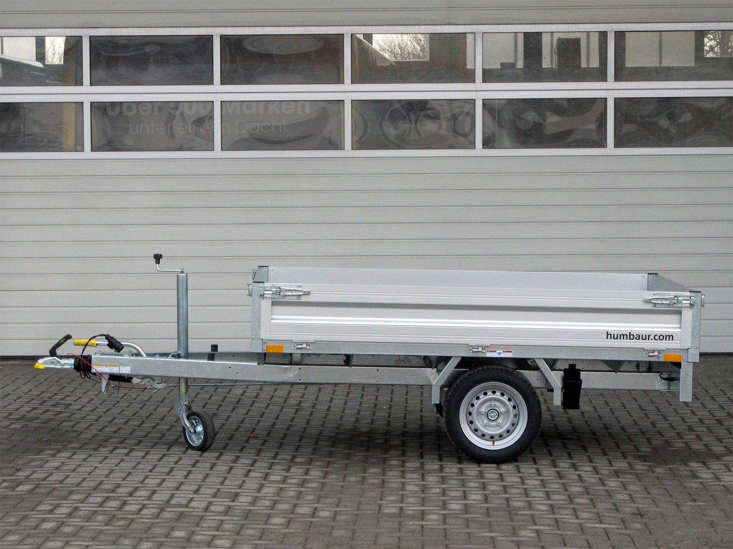 Humbaur Pritschenhochlader HU152314 – Bordwandaufsatz – Ladefläche 230 × 140 cm – 1500 kg – Einachser – Ansicht 5