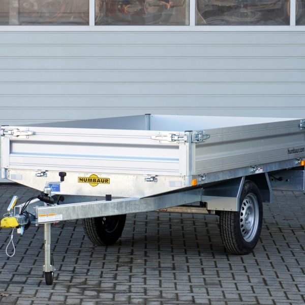 Humbaur Pritschenhochlader HU752314 – 13 Zoll Ladehöhe 69 cm – Ladefläche 230 × 140 cm – 750 kg – Einachser – Ansicht 1