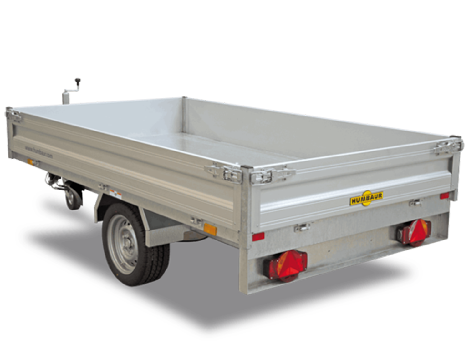 Humbaur Rückwärtskipper HUK 152314 – E-Pumpe – Ladefläche 230 × 140 cm – 1500 kg – Einachser – Ansicht 1
