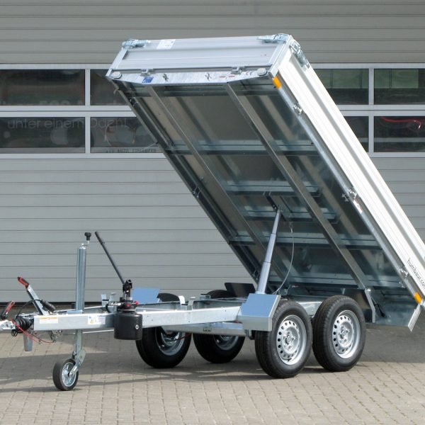 Humbaur Rückwärtskipper HUK 202715 – FLEX e Pump – Ladefläche 268 × 150 cm – 2000 kg – Tandemachser – Ansicht 1