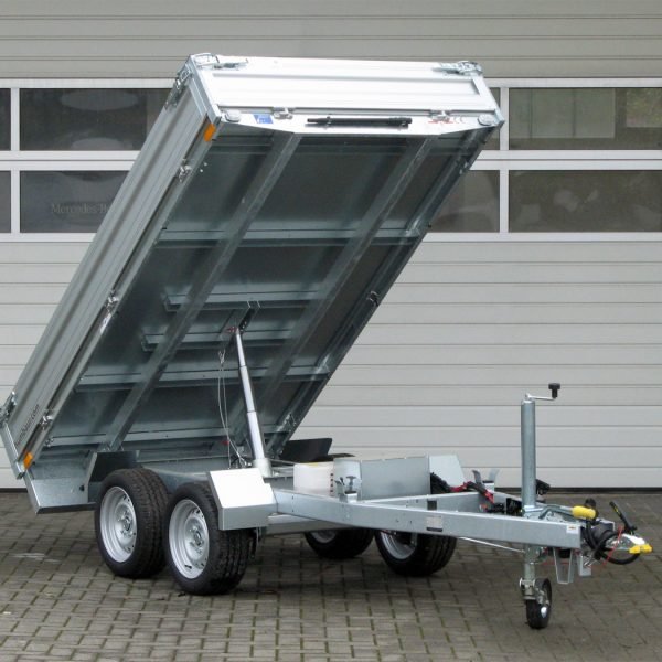 Humbaur Rückwärtskipper HUK 273117 – E-Pumpe Nothandpumpe – Ladefläche 314 × 175 cm – 2700 kg – Tandemachser – Ansicht 1