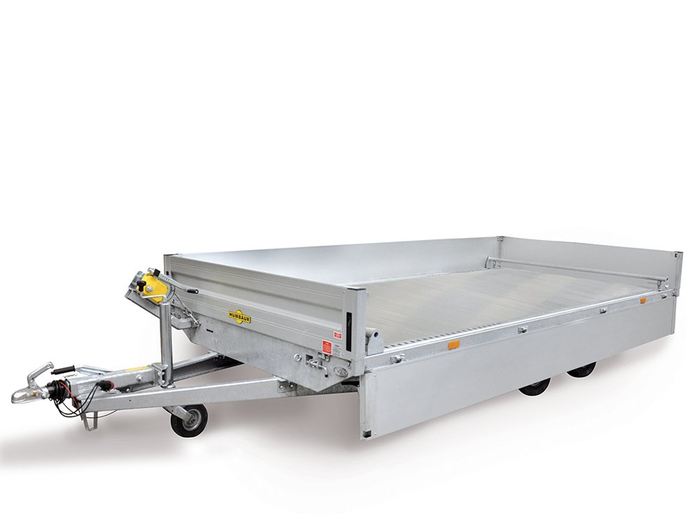 Humbaur Universaltransporter Universal 3000 – Seilwinde, Alu Bordwände 350mm, Auffahrbohlen – Ladefläche 400 × 203 cm – 3000 kg – Tandemachser – Ansicht 1