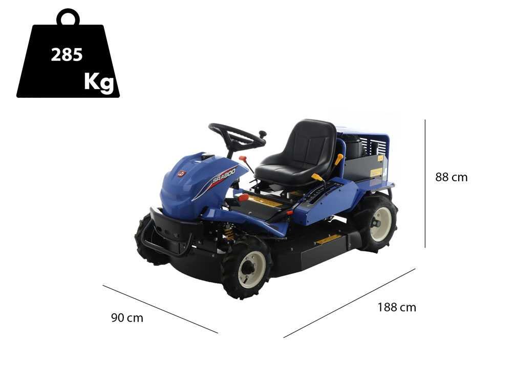 Iseki SRA 800A 2WD Hochgras-Aufsitzmäher – 80 cm Schnittbreite – Hydrostatik – mit Mulchfunktion – Ansicht 2