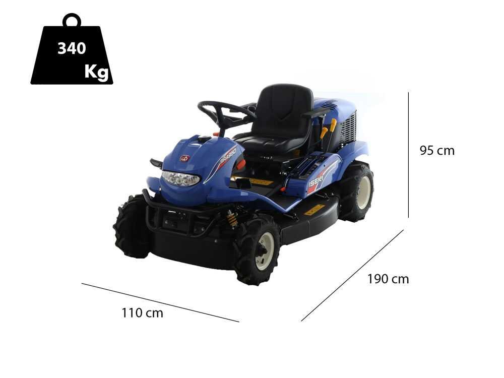 Iseki SRA 950A 2wd Hochgras-Aufsitzmäher – 95 cm Schnittbreite – Hydrostatik – mit Mulchfunktion – Ansicht 2