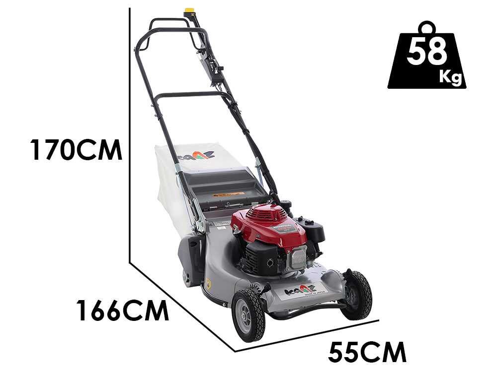KAAZ LM 5360 HXAR PRO HS Benzin-Rasenmäher – 53 cm Schnittbreite – Heckantrieb – mit Fangkorb – Ansicht 4