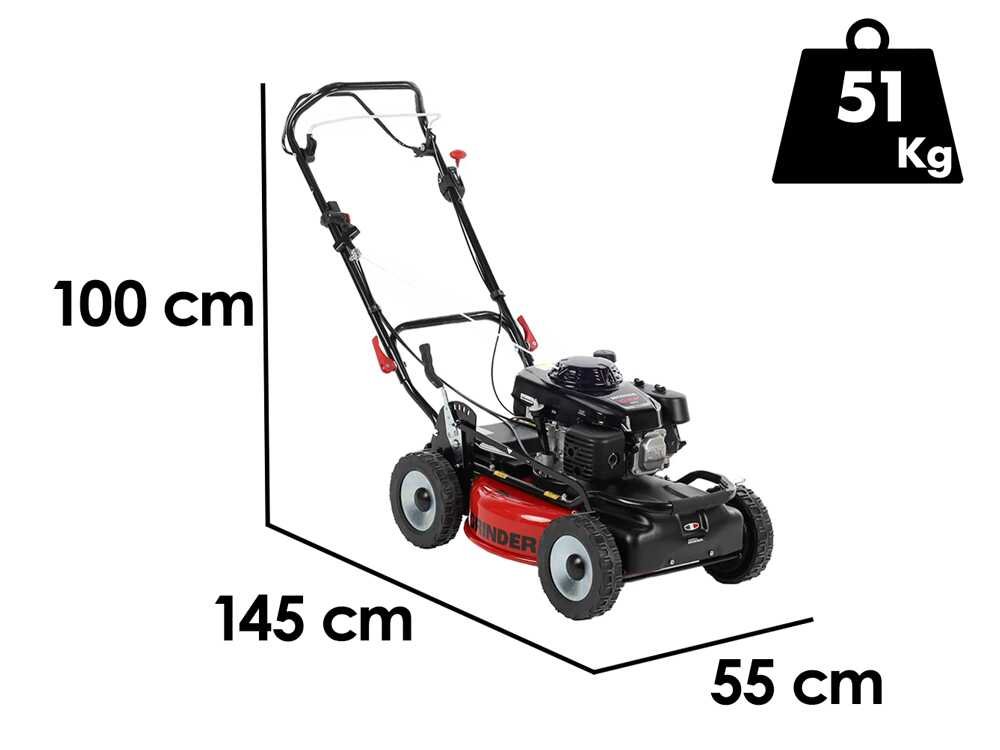 Marina Systems GRINDER 4x4 SH PRO Benzin-Rasenmäher – 52 cm Schnittbreite – mit Mulchfunktion – Ansicht 2