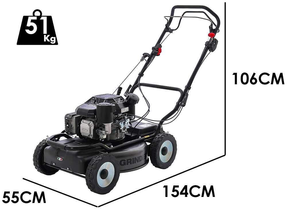 Marina Systems GRINDER Pro Max 4x4 52 Benzin-Rasenmäher – 52 cm Schnittbreite – mit Mulchfunktion – Ansicht 2