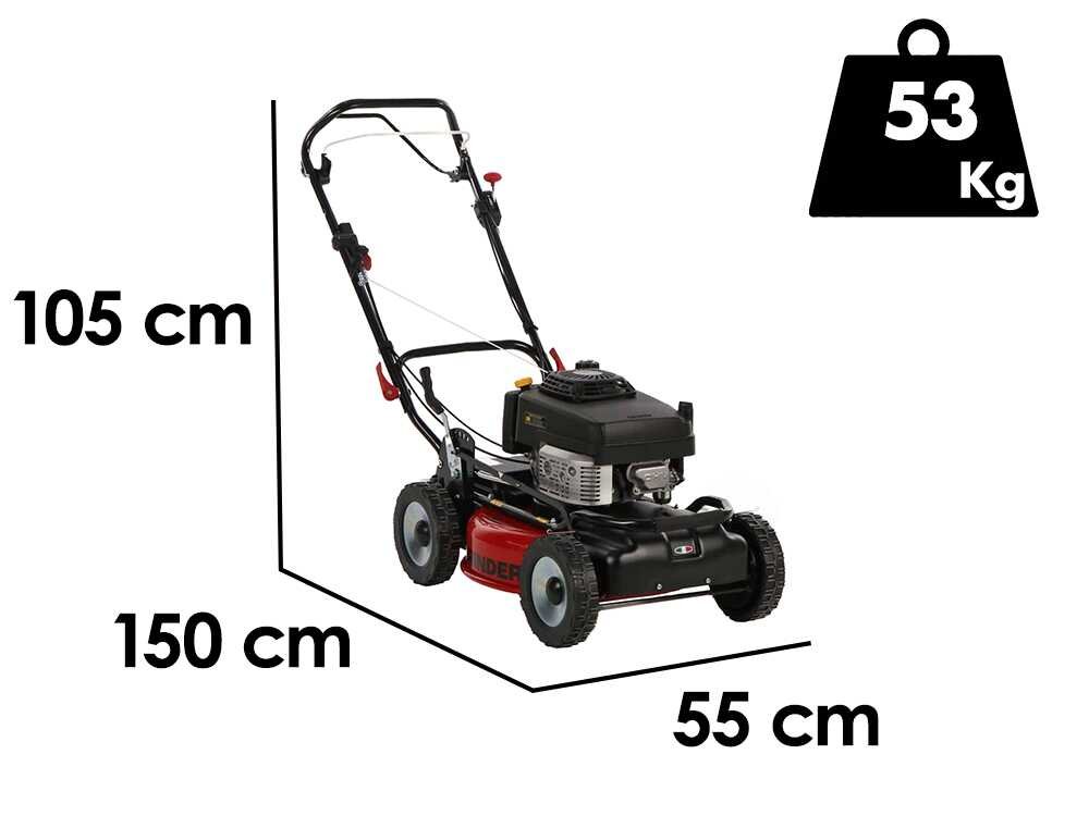 Marina Systems GRINDER 4X4 SKW Benzin-Rasenmäher – 52 cm Schnittbreite – mit Mulchfunktion – Ansicht 2