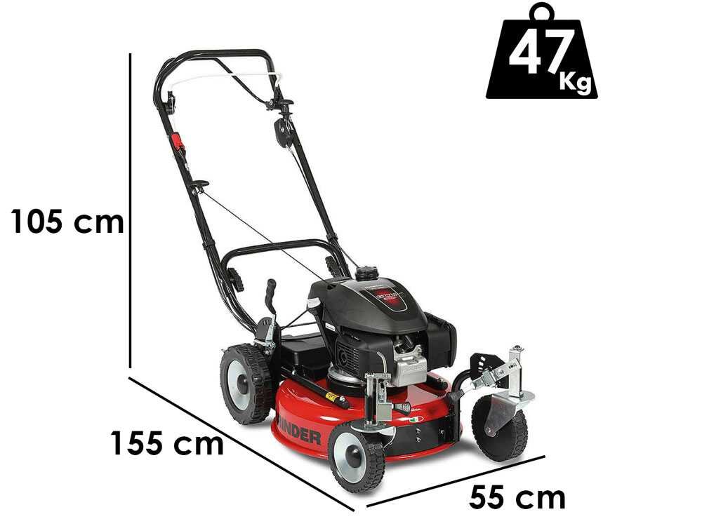 Marina Systems GRINDER ZERO SH Benzin-Rasenmäher – 52 cm Schnittbreite – Heckantrieb – mit Mulchfunktion – Ansicht 2