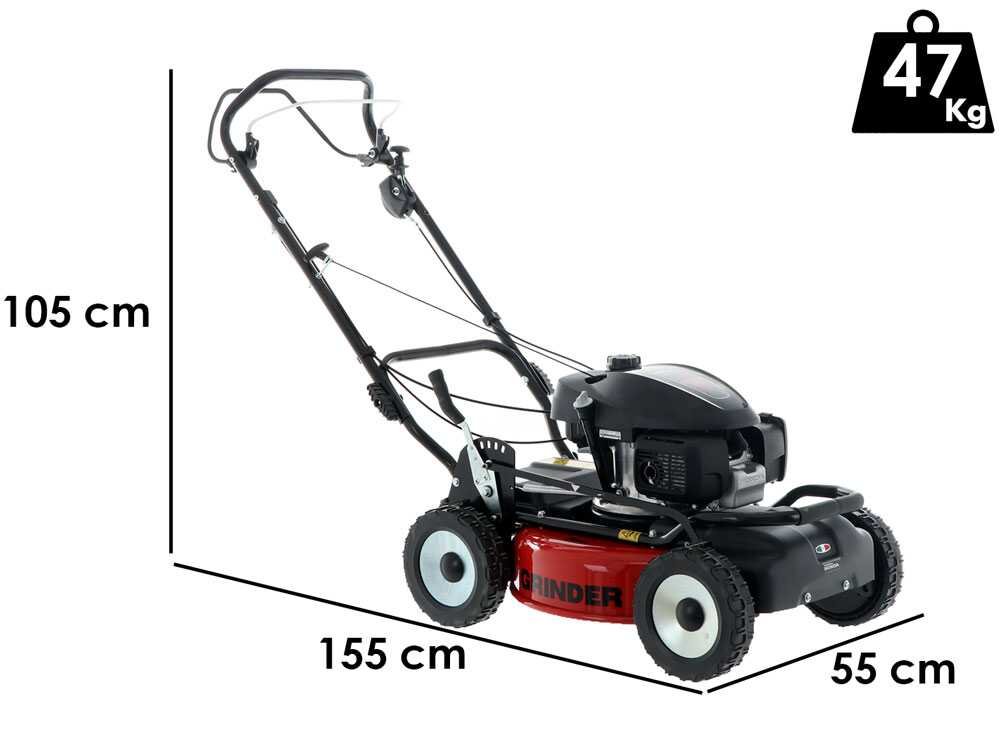 Marina Systems GRINDER 52 VH Benzin-Rasenmäher – 52 cm Schnittbreite – Heckantrieb – mit Mulchfunktion – Ansicht 2