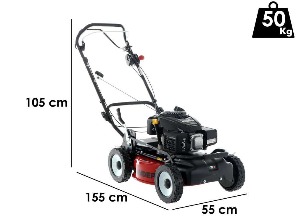 Marina Systems GRINDER 52 VK Benzin-Rasenmäher – 52 cm Schnittbreite – Heckantrieb – mit Mulchfunktion – Ansicht 2
