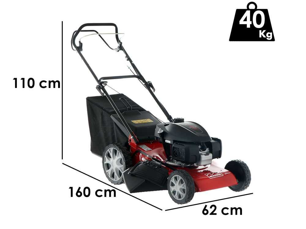 Marina Systems GALAXI GX 52 SH Benzin-Rasenmäher – 52 cm Schnittbreite – Heckantrieb – mit Fangkorb – Ansicht 2
