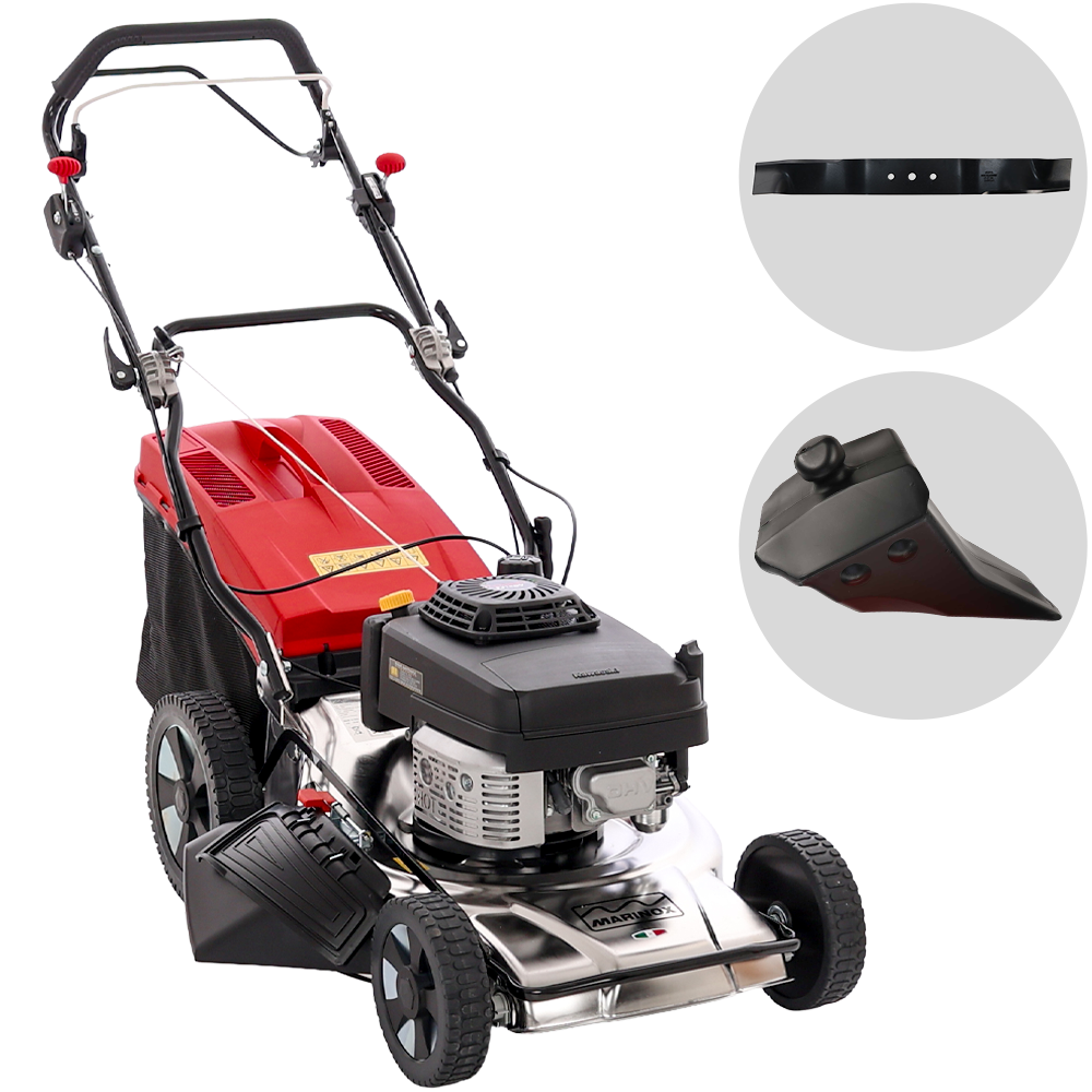 Marina Systems MX 55 SK Benzin-Rasenmäher – 52 cm Schnittbreite – mit Radantrieb – mit Fangkorb – Ansicht 1