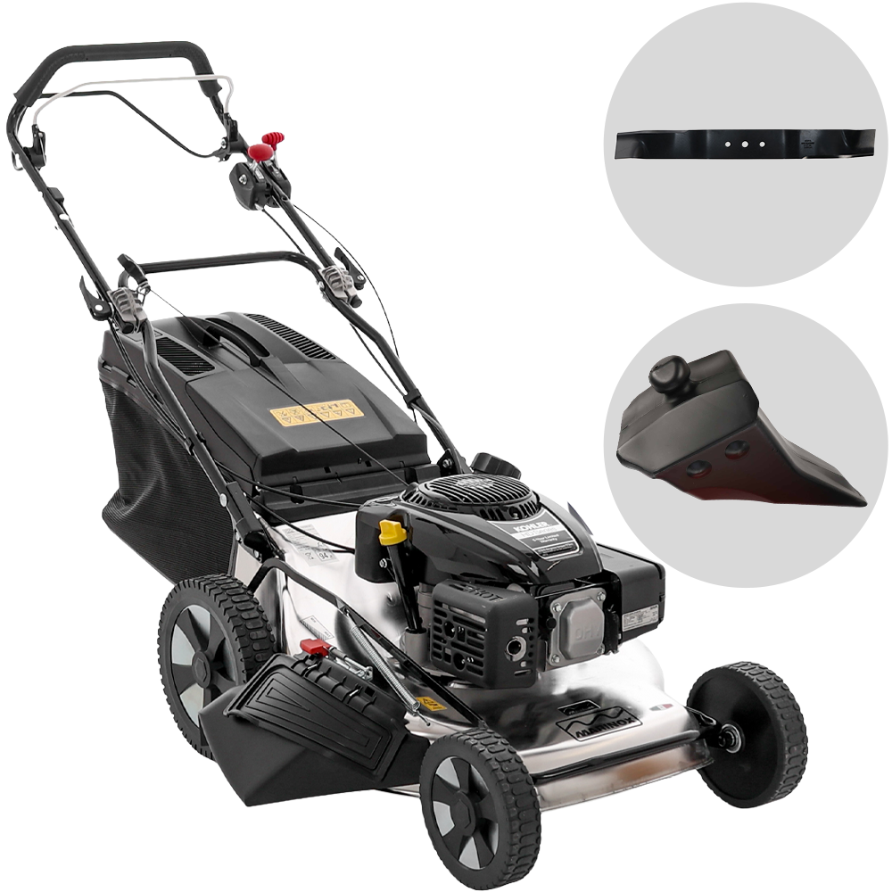 Marina Systems MX 57 SK Benzin-Rasenmäher – 57 cm Schnittbreite – Heckantrieb – mit Fangkorb – Ausführung 2 – Ansicht 1
