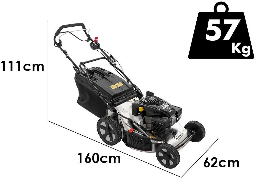 Marina Systems MX 57 SK Benzin-Rasenmäher – 57 cm Schnittbreite – Heckantrieb – mit Fangkorb – Ausführung 2 – Ansicht 2