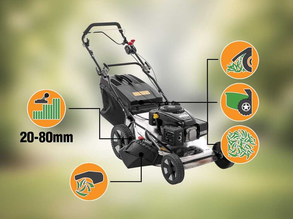 Marina Systems MX 57 SK Benzin-Rasenmäher – 57 cm Schnittbreite – Heckantrieb – mit Fangkorb – Ausführung 2 – Ansicht 3