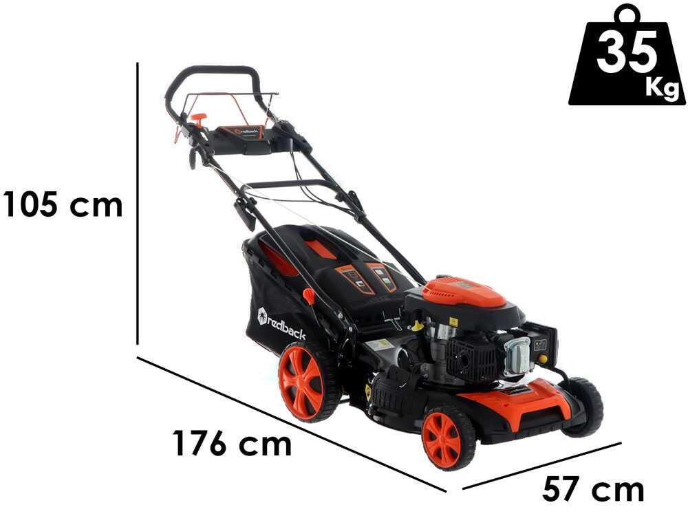 Redback S511 VHY-K Benzin-Rasenmäher – 50 cm Schnittbreite – Heckantrieb – mit Fangkorb – Ansicht 2