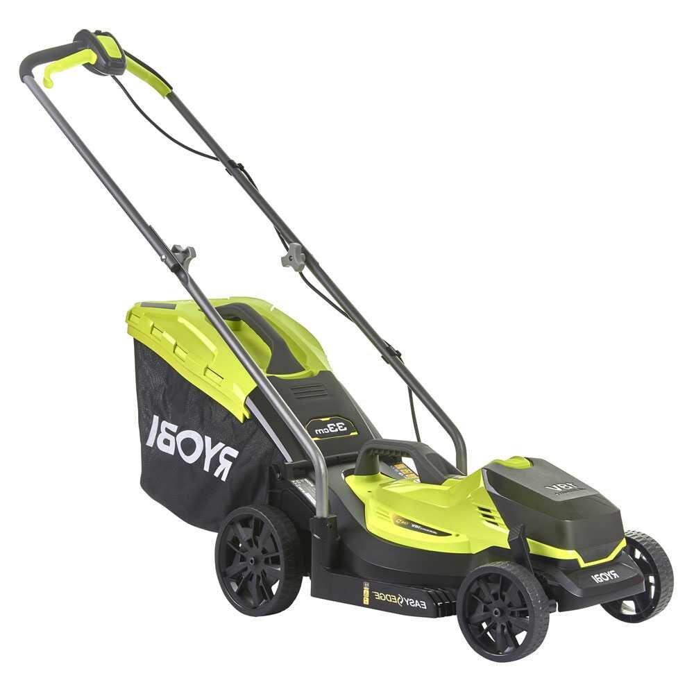 RYOBI RLM18X33B40 Akku-Rasenmäher – 33 cm Schnittbreite – zum Schieben – mit Fangkorb – Ansicht 1