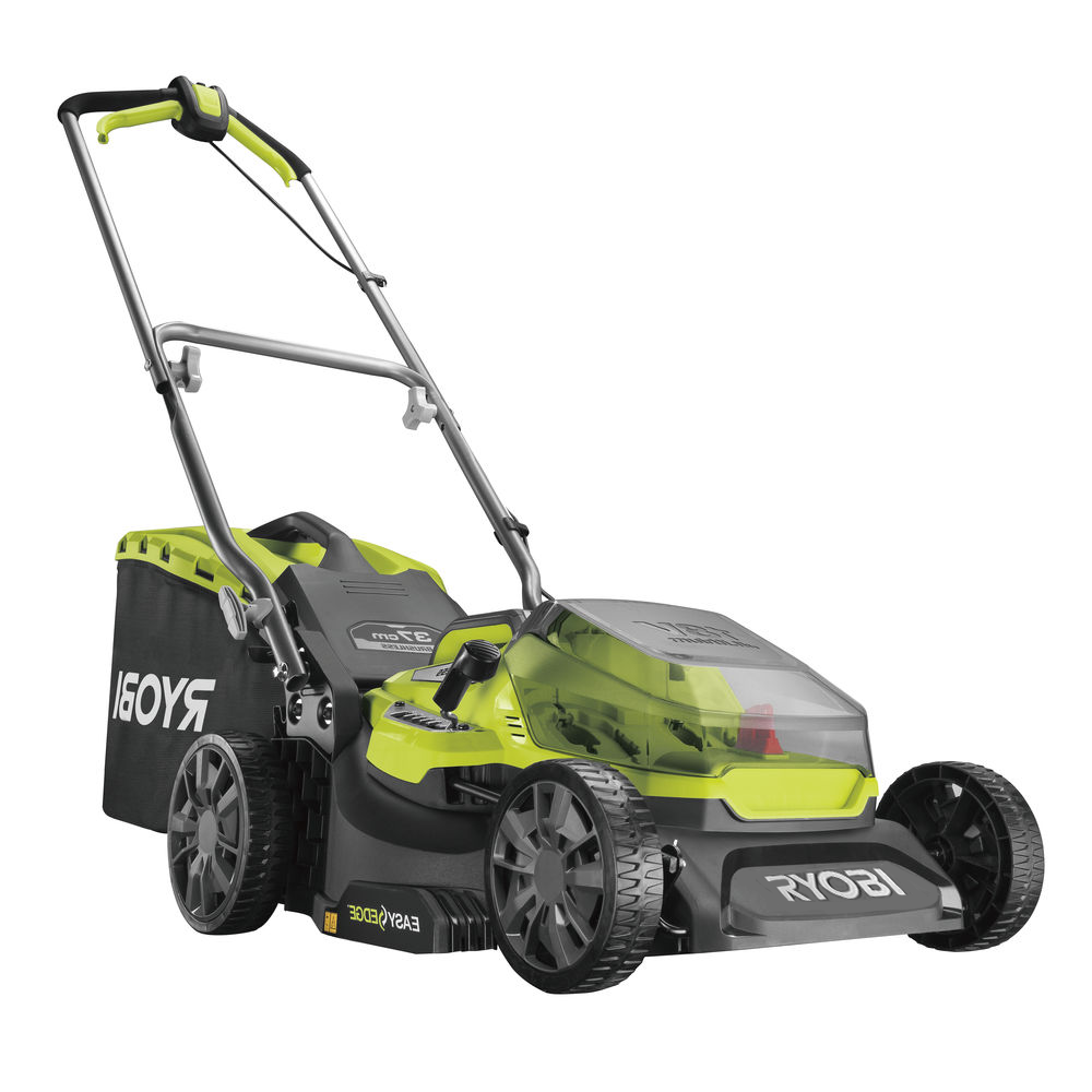 RYOBI RY18LMX37A-150 Akku-Rasenmäher – 37 cm Schnittbreite – zum Schieben – mit Fangkorb – Ansicht 1