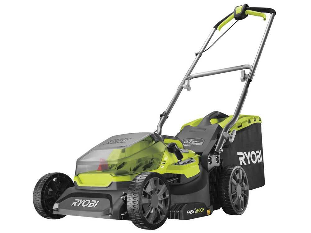 RYOBI RY18LMX37A-150 Akku-Rasenmäher – 37 cm Schnittbreite – zum Schieben – mit Fangkorb – Ansicht 4