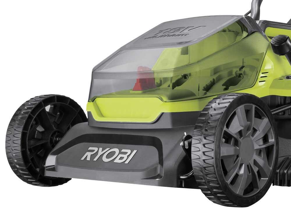 RYOBI RY18LMX37A-150 Akku-Rasenmäher – 37 cm Schnittbreite – zum Schieben – mit Fangkorb – Ansicht 5
