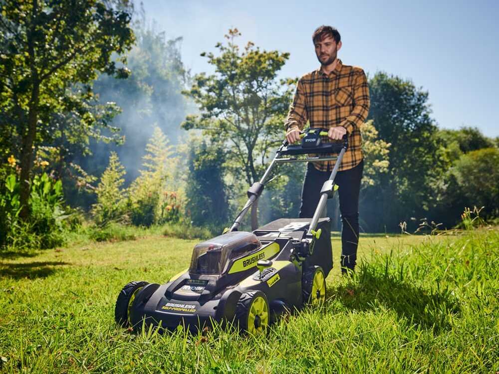 RYOBI RY36LMX51A-160 Akku-Rasenmäher – 51 cm Schnittbreite – mit Radantrieb – mit Fangkorb – Ansicht 2