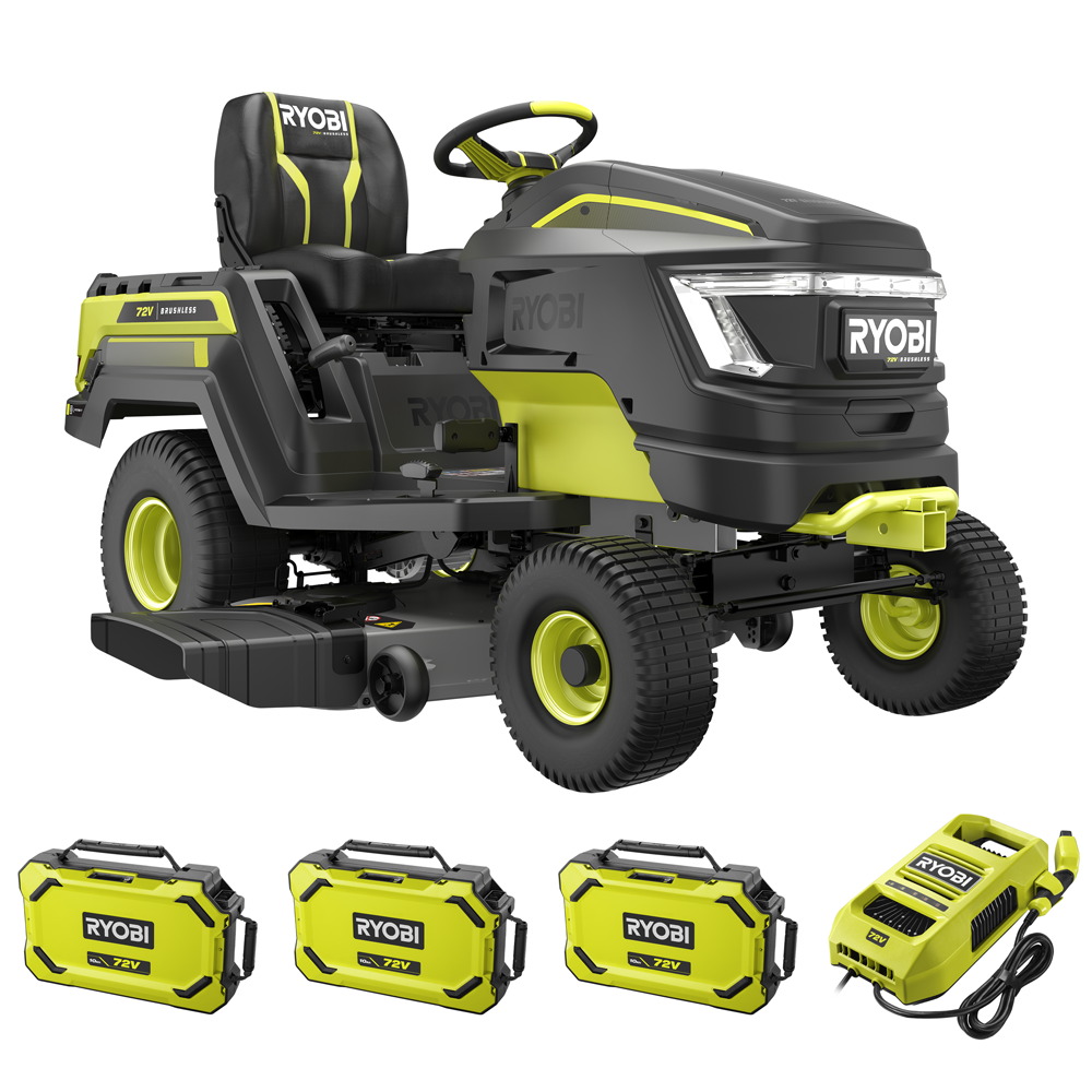 RYOBI RY72TMX117-310 - 72V / 3x10Ah Akku-Rasentraktor – 117 cm Schnittbreite – Automatisch – Ansicht 1