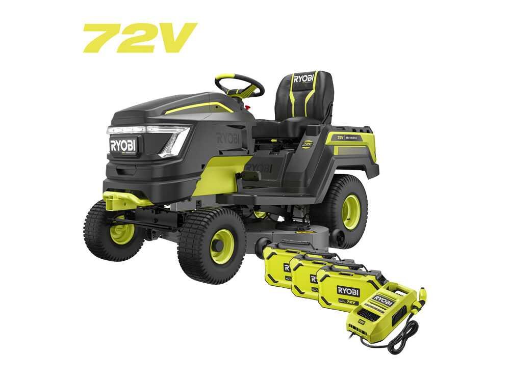 RYOBI RY72TMX117-310 - 72V / 3x10Ah Akku-Rasentraktor – 117 cm Schnittbreite – Automatisch – Ansicht 4