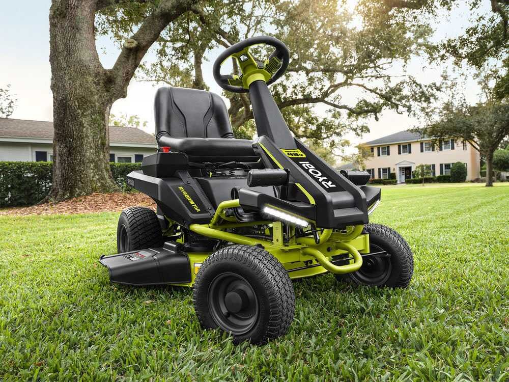 Ryobi RY48RM76A Akku-Rasentraktor – 76 cm Schnittbreite – Automatisch – mit Mulchfunktion – Ansicht 2