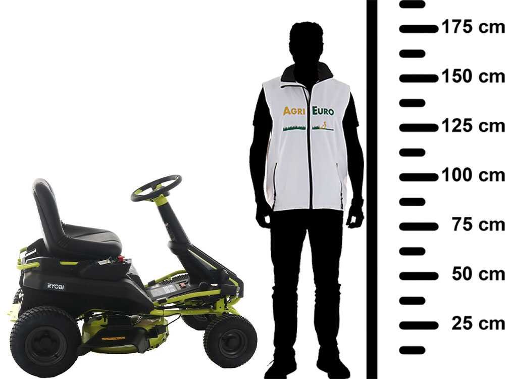 Ryobi RY48RM76A Akku-Rasentraktor – 76 cm Schnittbreite – Automatisch – mit Mulchfunktion – Ansicht 3