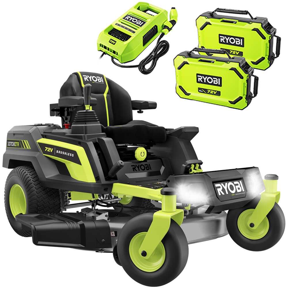 Ryobi ZTRX107 Nullwendekreismäher – 107 cm Schnittbreite – Automatisch – mit Mulchfunktion – Ansicht 1