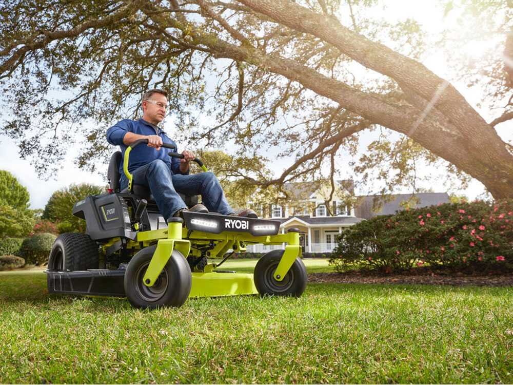 Ryobi ZTR480ex Nullwendekreismäher – 107 cm Schnittbreite – Automatisch – mit Mulchfunktion – Ansicht 2