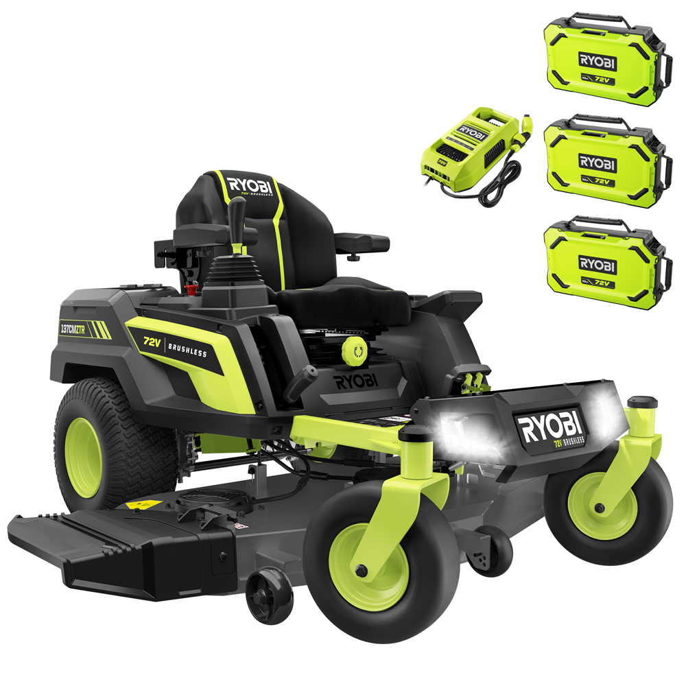 Ryobi ZTRX137 Nullwendekreismäher – 137 cm Schnittbreite – Automatisch – mit Mulchfunktion – Ansicht 1
