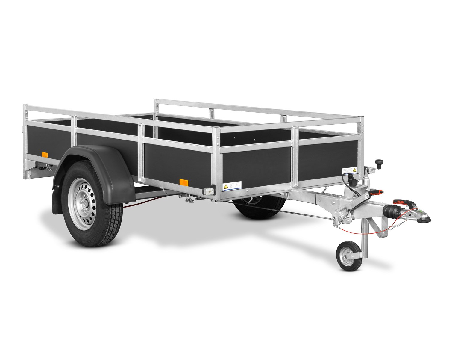 Saris Kastenanhänger CW 255 133 1350 1 – 1200kg Gesamtgewicht – Ladefläche 255 × 133 cm – 1200 kg – Einachser – Ansicht 2