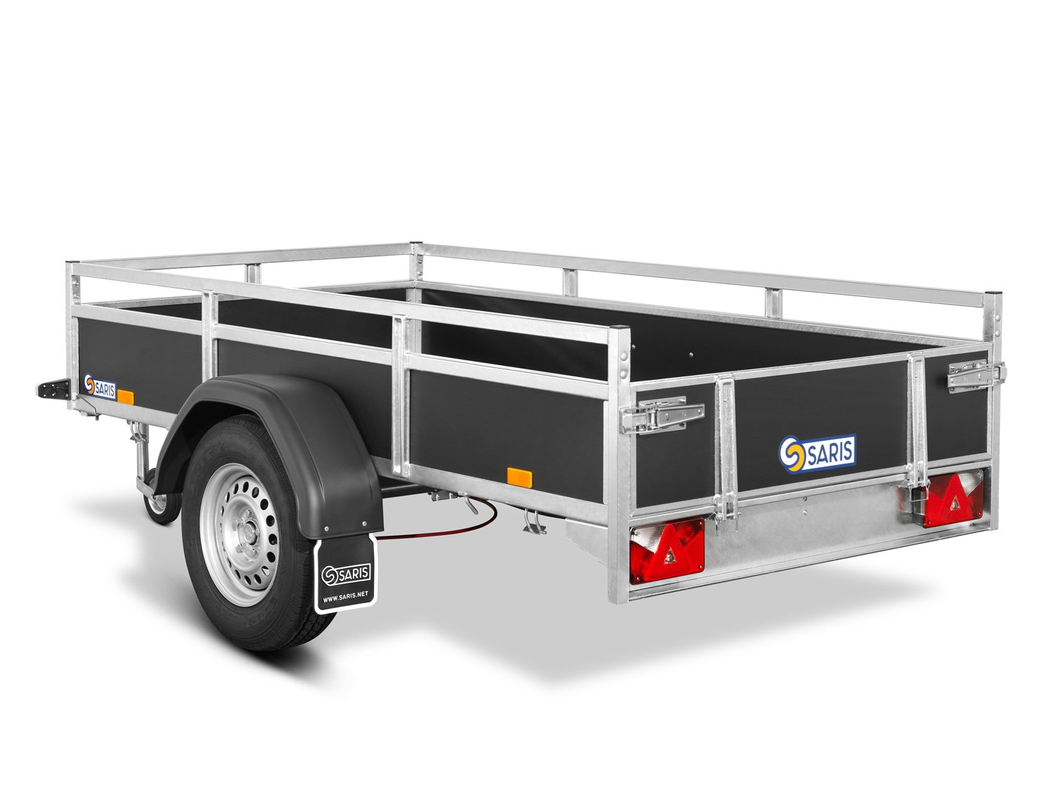 Saris Kastenanhänger CW 255 133 1350 1 – 1200kg Gesamtgewicht – Ladefläche 255 × 133 cm – 1200 kg – Einachser – Ansicht 4