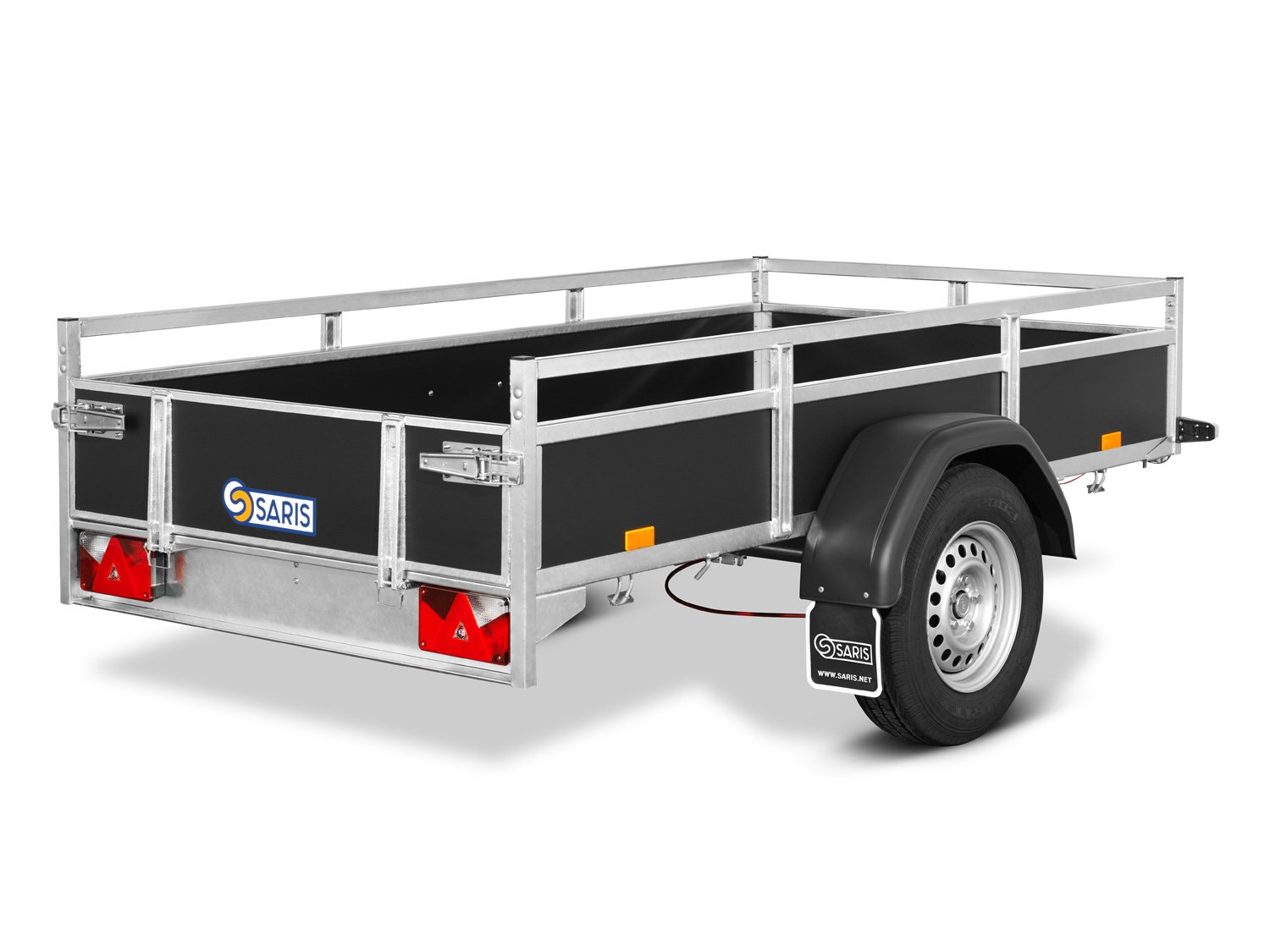 Saris Kastenanhänger CW 255 133 1350 1 – 1200kg Gesamtgewicht – Ladefläche 255 × 133 cm – 1200 kg – Einachser – Ansicht 5