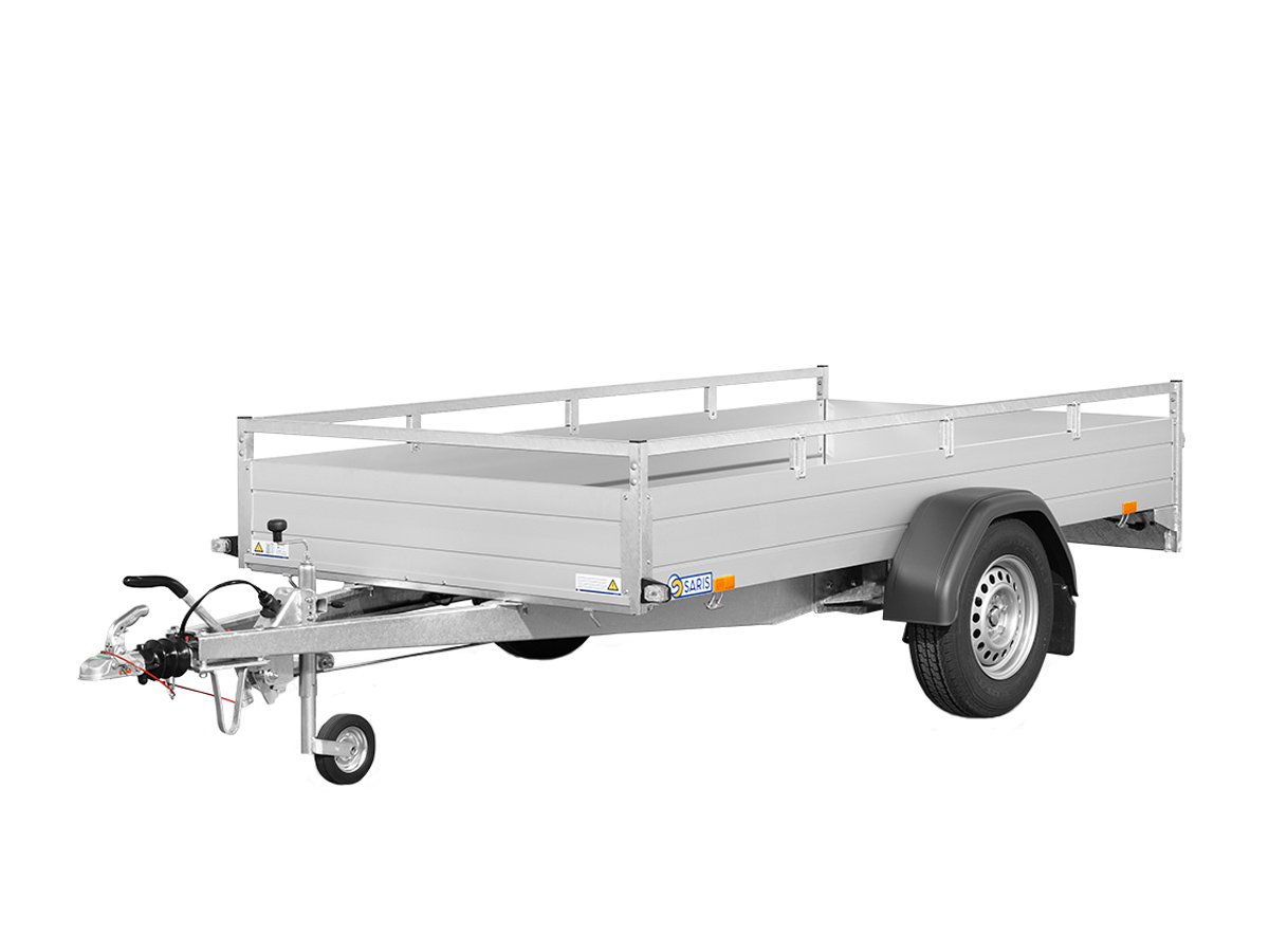 Saris Kastenanhänger MP 255 153 1500 1 – Reling Serie – Ladefläche 255 × 153 cm – 1500 kg – Einachser – Ansicht 1