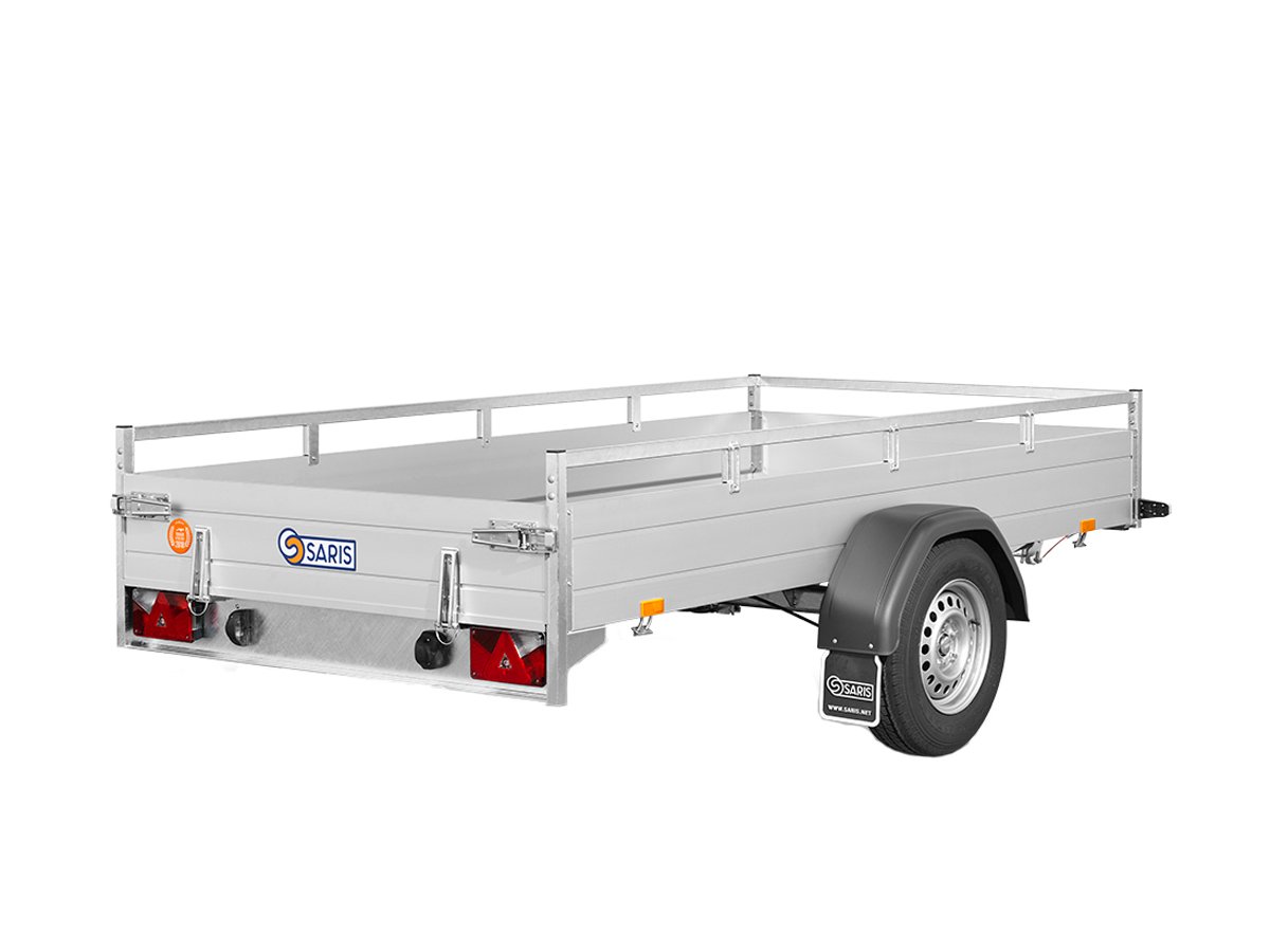 Saris Kastenanhänger MP 255 153 1500 1 – Reling Serie – Ladefläche 255 × 153 cm – 1500 kg – Einachser – Ansicht 2