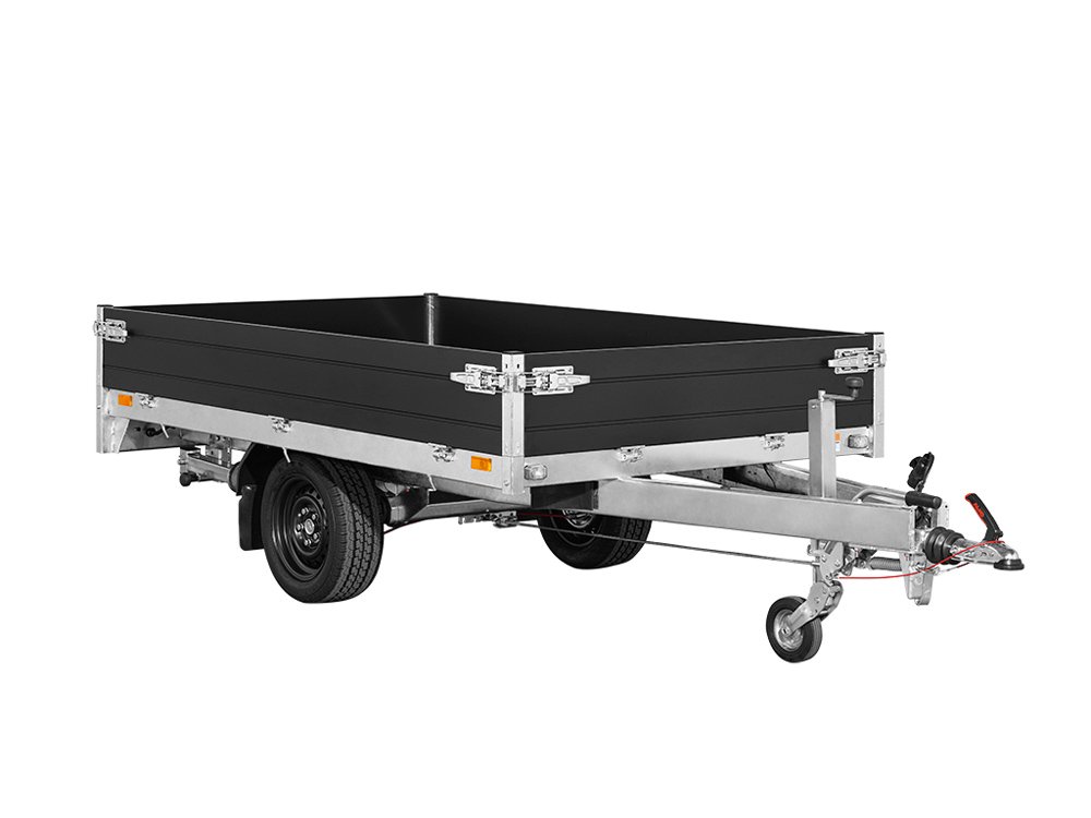 Saris Pritschenhochlader PL 256 150 1500 1 – Bordwandhöhe 35 cm – Ladefläche 256 × 150 cm – 1500 kg – Einachser – Ansicht 4