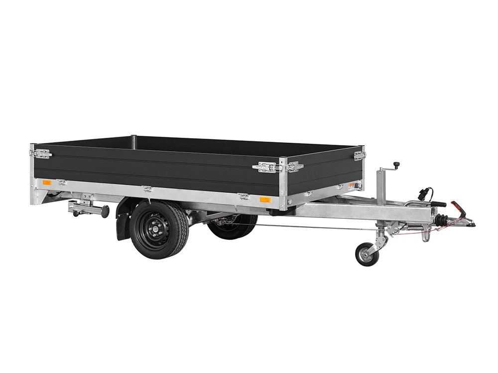 Saris Pritschenhochlader PL 256 150 1500 1 – Bordwandhöhe 35 cm – Ladefläche 256 × 150 cm – 1500 kg – Einachser – Ansicht 5