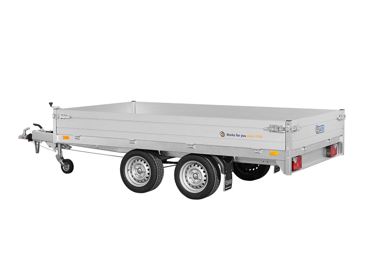 Saris Pritschenhochlader PL 306 170 2000 2 – Ladefläche 306 × 170 cm – 2000 kg – Tandemachser – Ansicht 3