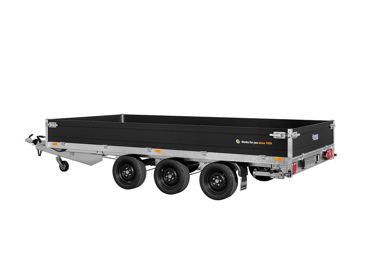 Saris Pritschenhochlader PL 506 204 3500 3 HD – Heavy Duty – Ladefläche 406 × 204 cm – 3500 kg – 3-Achser – Ansicht 4